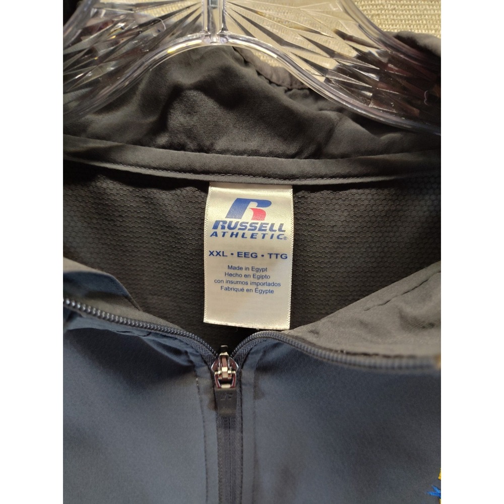 Russell Athletic SAU Muleriders 1/4 Zip Windbreaker Gray XXL Southern Arkansas - Picture 2 of 6